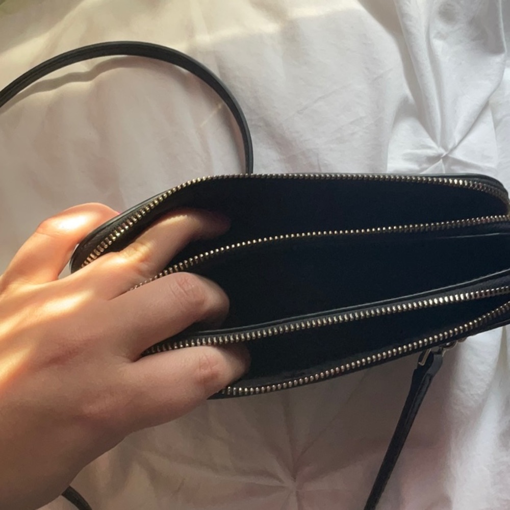 KATE SPADE DOUBLE ZIP CROSSBODY PURSE BLACK - Picture 3 of 3